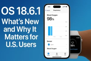 U.S. iPhone users exploring iOS 18.6.1 update features and security improvements