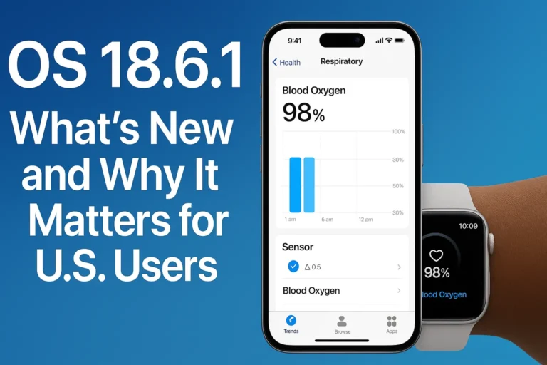 U.S. iPhone users exploring iOS 18.6.1 update features and security improvements