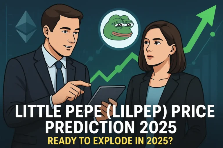 U.S. investor analyzing Little Pepe (LILPEPE) price prediction 2025 with crypto charts